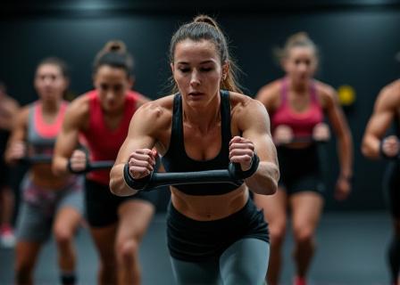 Entraînement HIIT et circuit training en groupe